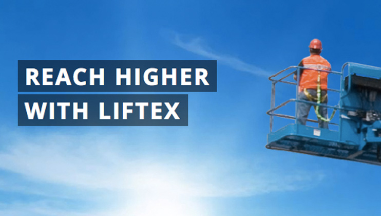Liftex Equipment Rentals Launch Graphic Design